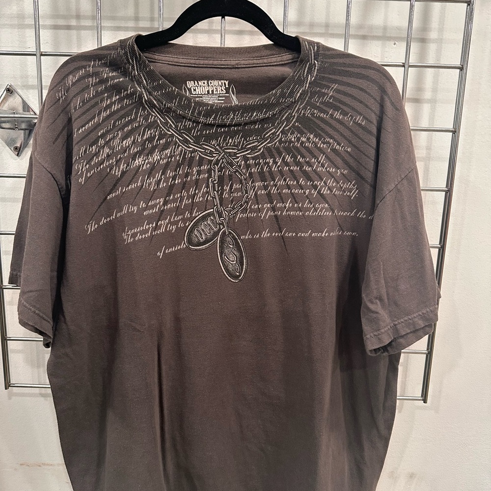 Gray Orange County Choppers Men's Graphic Shirt